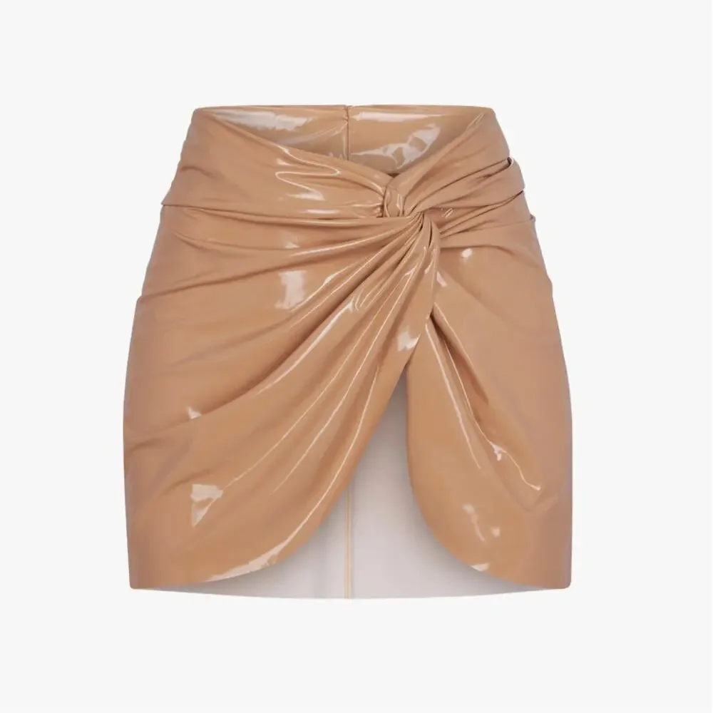 Skims Swim Mini Skirt Women 2X Ochre Textured Bikini Story Sarong Cover Up Beach